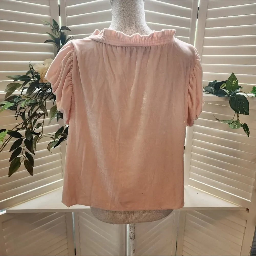 FREE PEOPLE SIZE MEDIUM TERESE OVERSIZED VELVET TOP - Picture 6 of 8